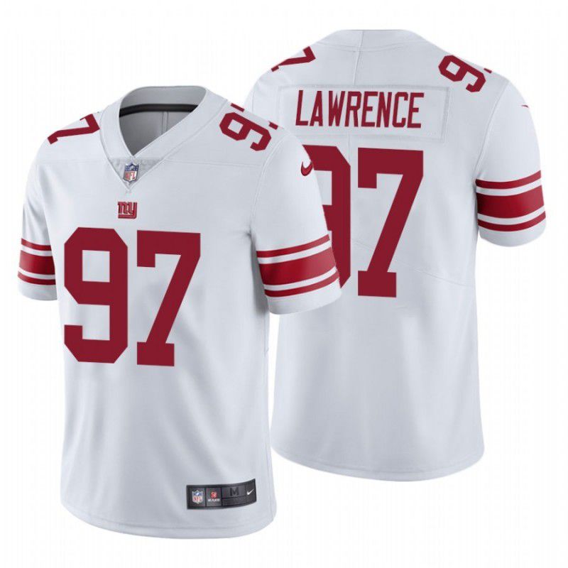 Men New York Giants 97 Dexter Lawrence Nike White Vapor Limited NFL Jersey